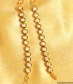 Round Shaped Kundan Meenakari Earchain