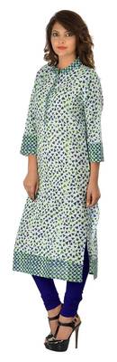 multicolor printed cotton stitched kurti 1