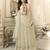 Light cream embroidered faux super net salwar
