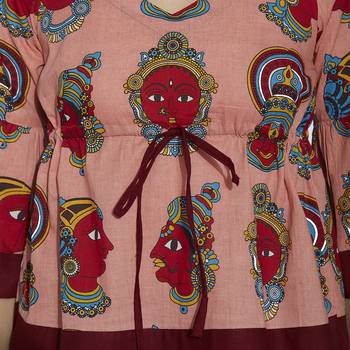 pink cotton stitched tops 2