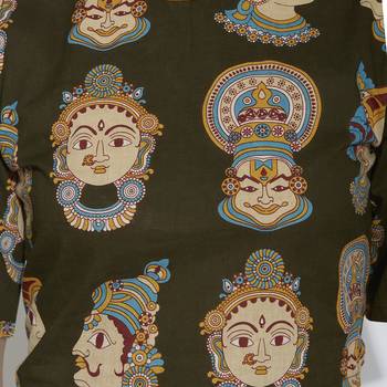 olive green cotton stitched tops 2