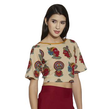 beige cotton stitched tops 1