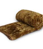 Floral Embossed Print Soft Double Bed Mink Blanket