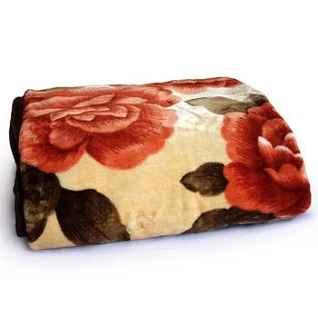 Luxurious Floral Designer Double Bed Mink Blanket 4