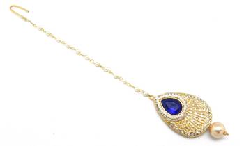 Different Look Stylish Festive Big Size Maang Tikka 1