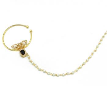Rajasthani Nath Nose Ring Decorated With Amercian Diamond   4