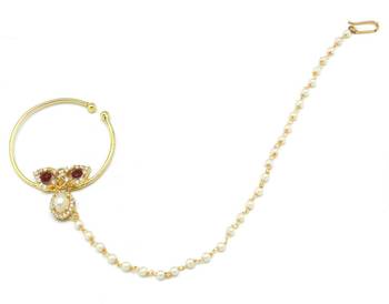 Rajasthani Nath Nose Ring Decorated With Amercian Diamond   2