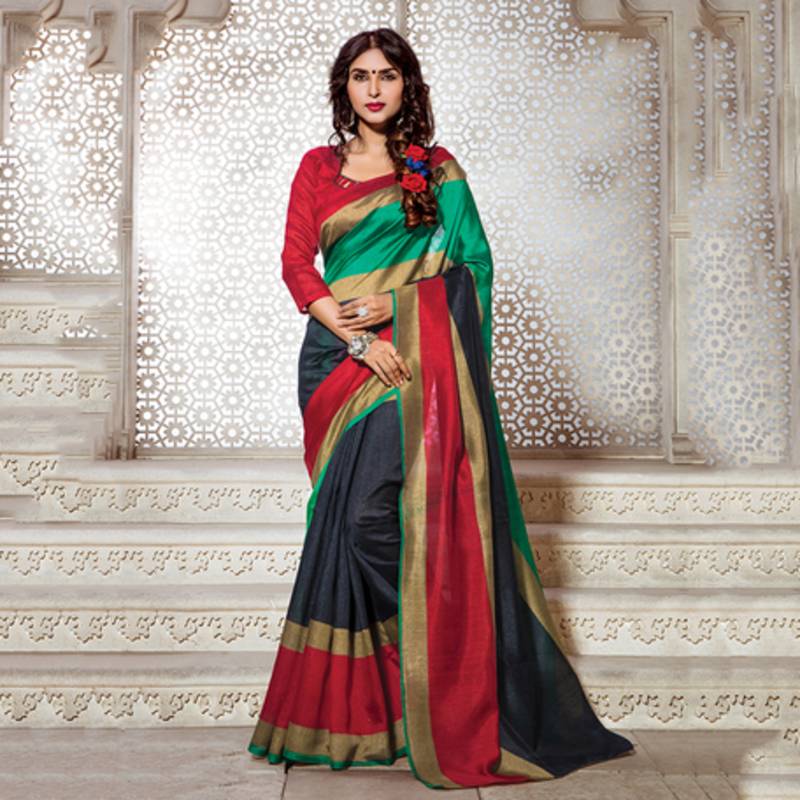 black printed bhagalpuri silk fashion bhagalpuri silk sarees with blouse