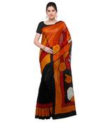black printed bhagalpuri silk fashion bhagalpuri silk sarees with blouse