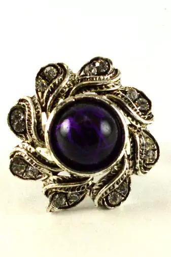Potta Kundan Adjustable Ring