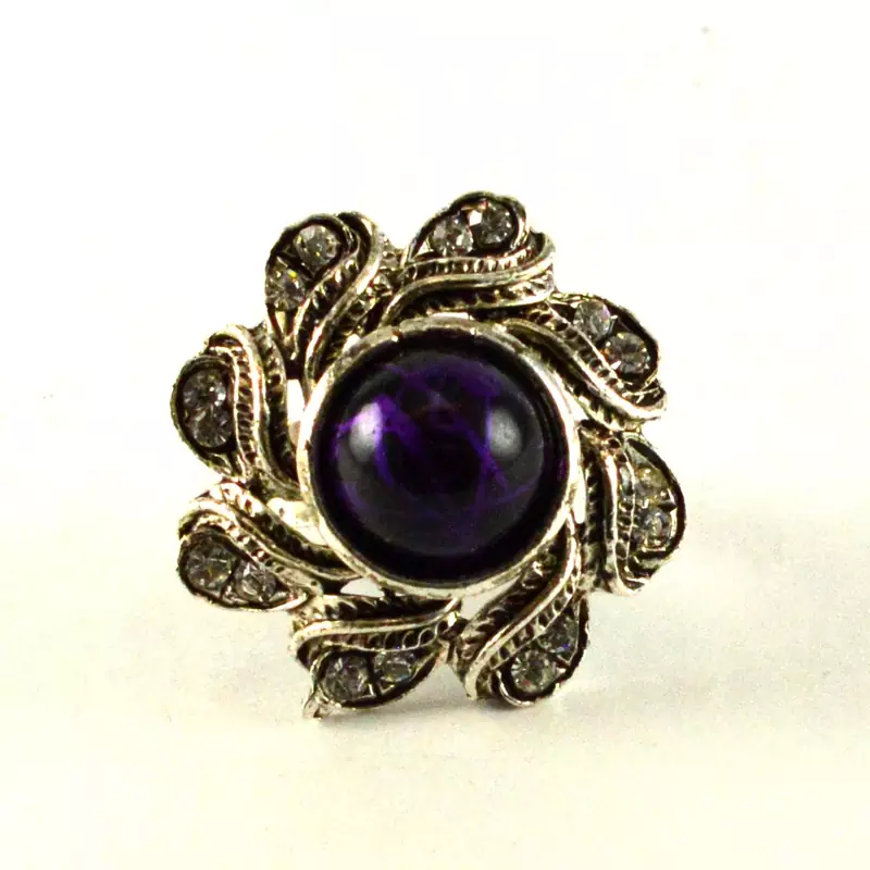 Potta Kundan Adjustable Ring