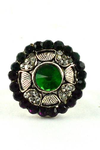 Potta Kundan Adjustable Ring