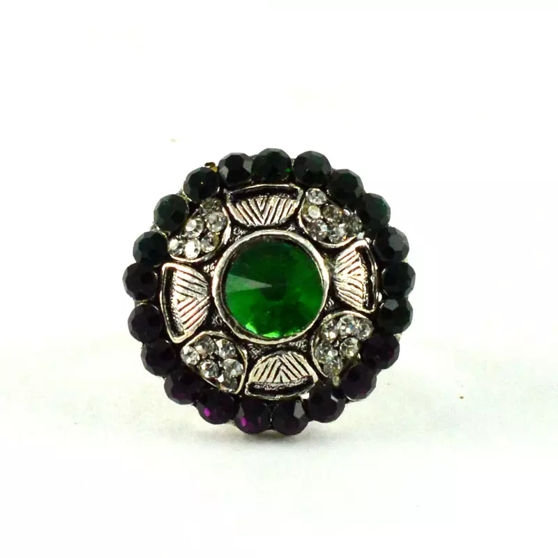 Potta Kundan Adjustable Ring