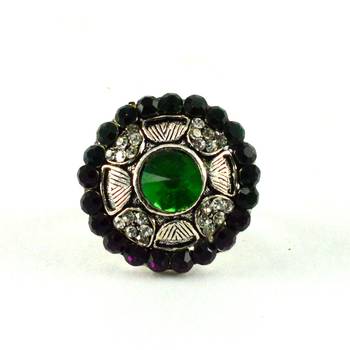 Potta Kundan Adjustable Ring 2