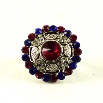 Potta Kundan Adjustable Ring 1