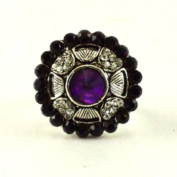 Potta Kundan Adjustable Ring 1