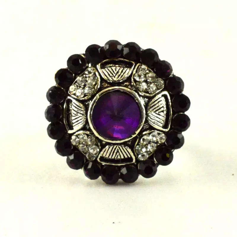 Potta Kundan Adjustable Ring