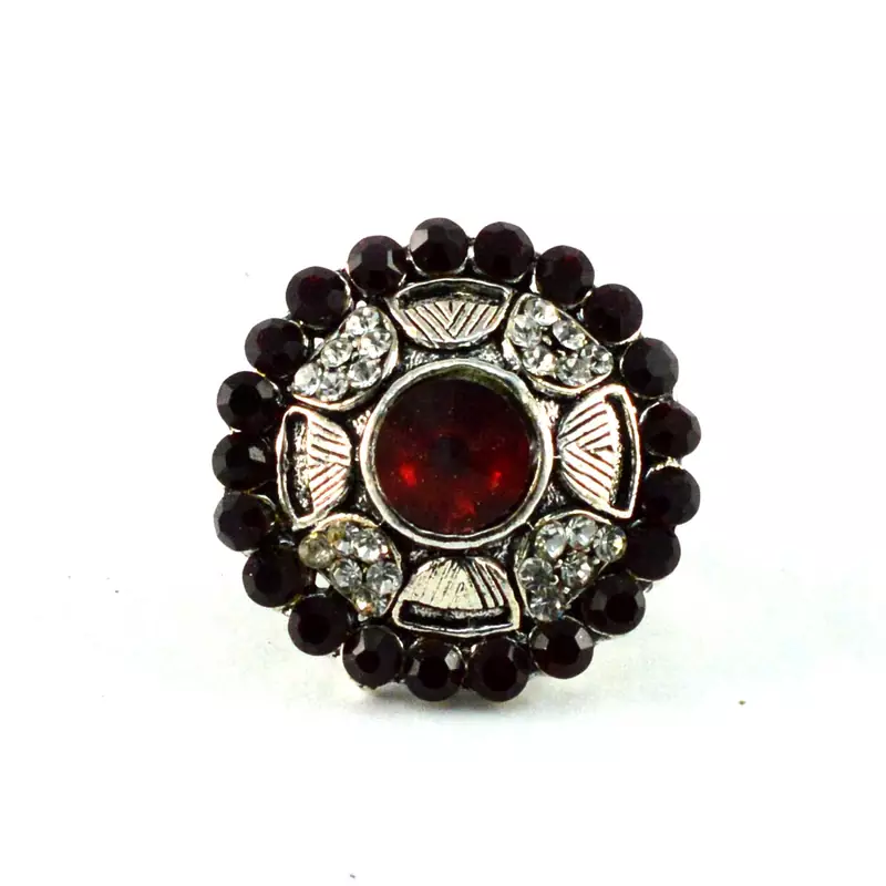 Potta Kundan Adjustable Ring