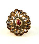 Potta Kundan Adjustable Ring
