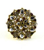 Potta Kundan Adjustable Ring