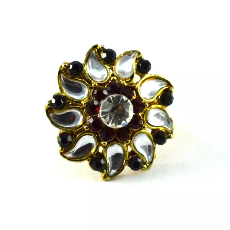 Potta Kundan Adjustable Ring