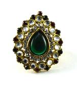Potta Kundan Adjustable Ring