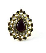 Potta Kundan Adjustable Ring