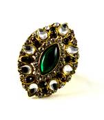 Potta Kundan Adjustable Ring