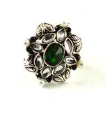 Potta Kundan Adjustable Ring