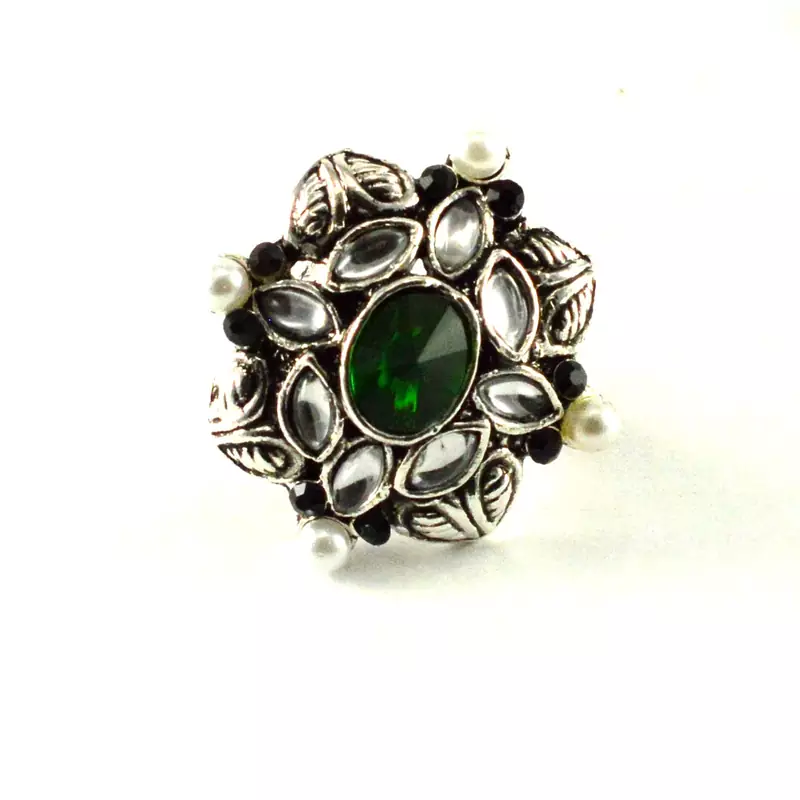 Potta Kundan Adjustable Ring