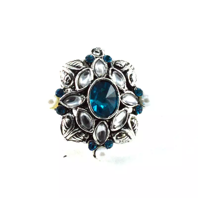 Potta Kundan Adjustable Ring
