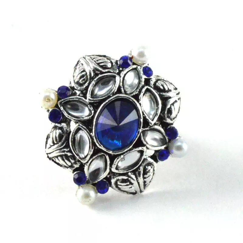 Potta Kundan Adjustable Ring
