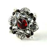 Potta Kundan Adjustable Ring