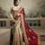 Multicolor embroidered chiffon saree with blouse