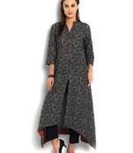 Indibelle Blue cotton C-Cut Long kurta