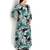 Indibelle green printed rayon c-cut kurta