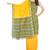 Giftpiper Handloom Cotton Ikat Salwar Suit Mustard&Dark Mehendi Green