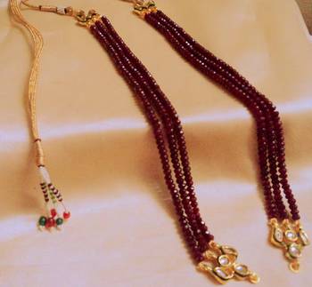 Royal Kundan And Onex 3 Line Mala For Any Pendent 1