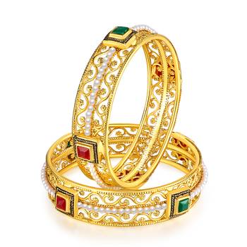 Multicolor Pearl Bangles And Bracelets 1