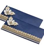 Blue Rectangular Flap Open Envelope