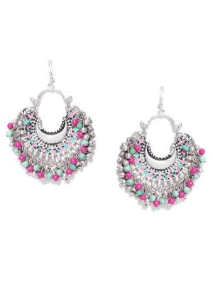 Infuzze Silver crystal earrings 2
