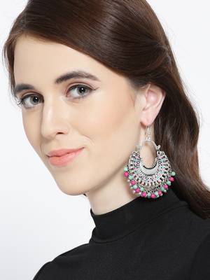 Infuzze Silver crystal earrings 5
