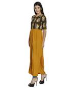 olive screen print cotton stitched kurti