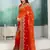 Multicolor embroidered georgette saree with blouse