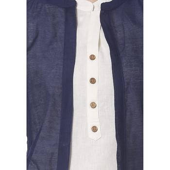 Blue plain silk kurtas-and-kurtis 4