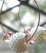 pearl ball ear ring