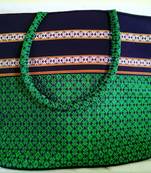 Green khun parachute material tote bags