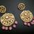 Aisha Pink Kundan Chandbali Earrings