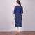 Aurelia Womens Blue Straight Rayon Stitched Kurti