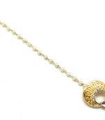 Chand Bali Small Size Maang Tikka Decorated With Kundan & Crystal